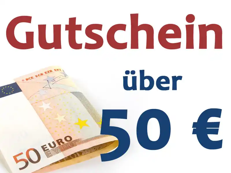 Warengutschein über 50 EUR - zum weiterverschenken Nur Heute