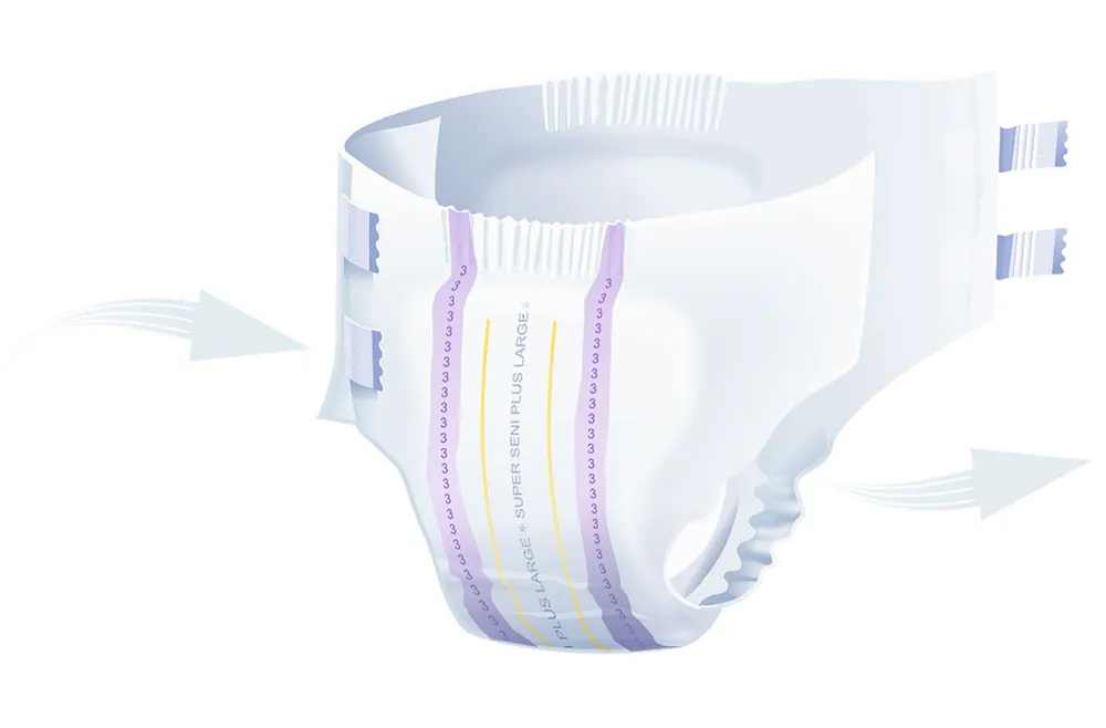 Neue Ware MUSTER - Super Seni PLUS - S (55-80cm) - 2100ml