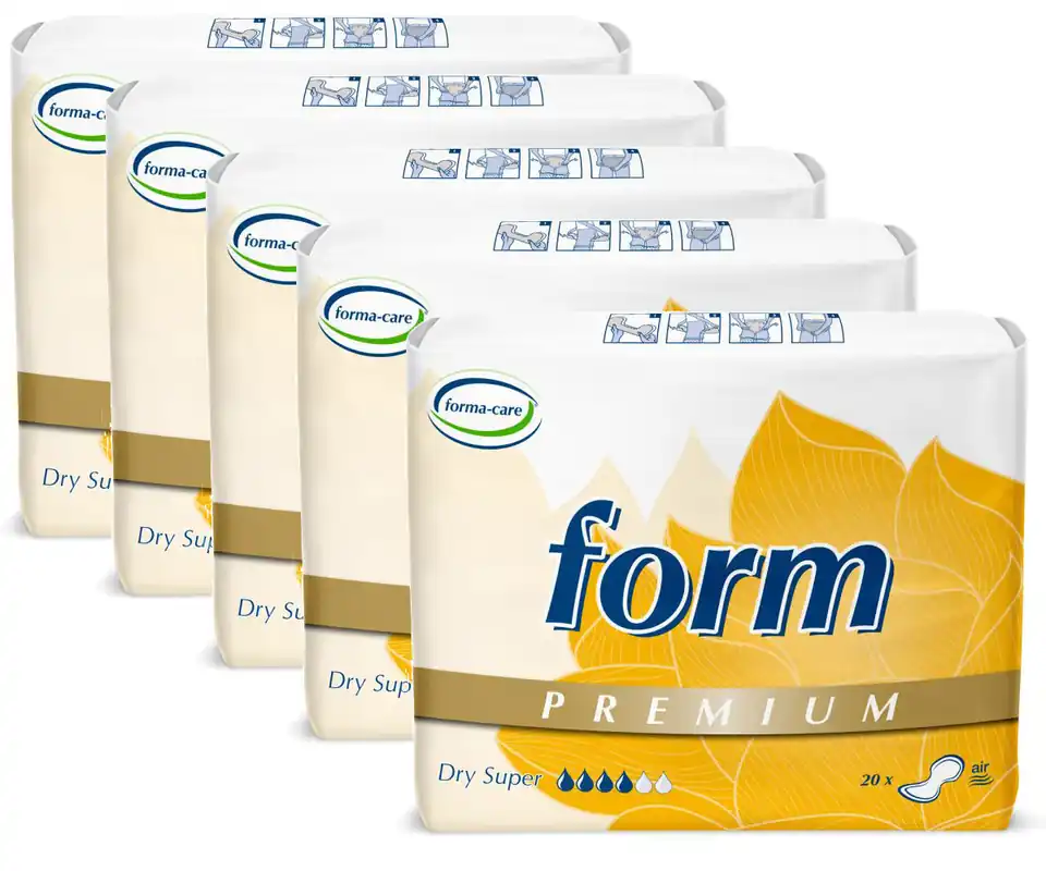 Forma-Care Form - PREMIUM Dry Super - Inkontinenzvorlagen - 5x20 Stück Neue Kollektion