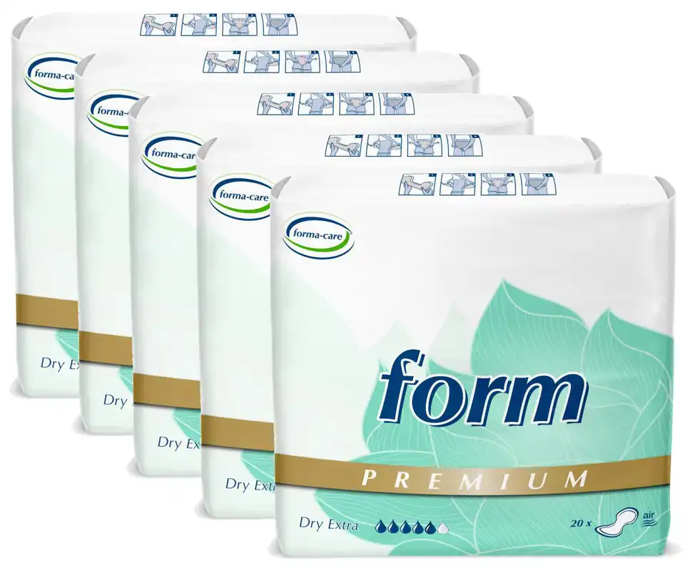 Nur Für Kurze Zeit Forma-Care Form - PREMIUM Dry Extra - Inkontinenzvorlagen - 5x20 Stück
