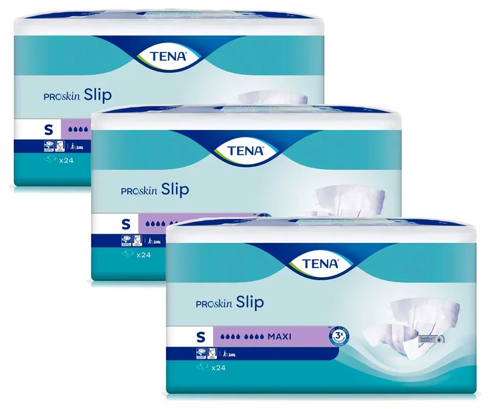 TENA Slip MAXI - saugstarke Windeln - SMALL (3x24) 72 Stück Top-Seller