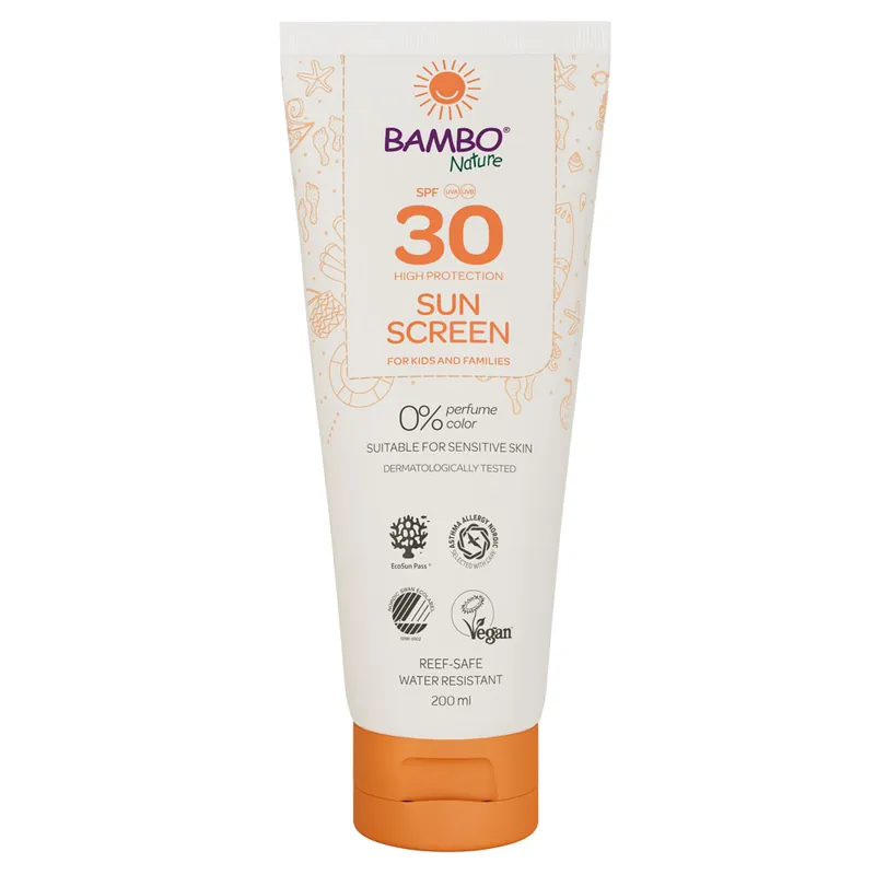 Bambo Nature - Sonnencreme LSF 30 - 200ml Tube Neue Kollektion