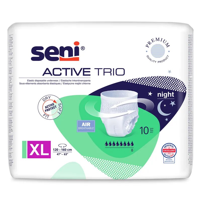 Schnäppchen SENI Active TRIO - Inkontinenz-Pants - X-Large (XL) | 10 Stück Packung