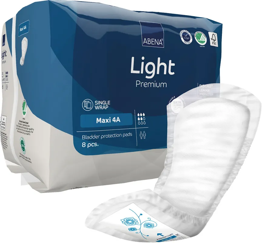 ABENA Light MAXI 4A - Inkontinenzeinlagen für Frauen - 1000ml - 8St. Packung Neue Kollektion