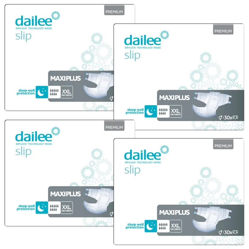 Dailee Slip Premium Maxi Plus | XX-Large (XXL) | 4x30 St. Karton Letzte Chance