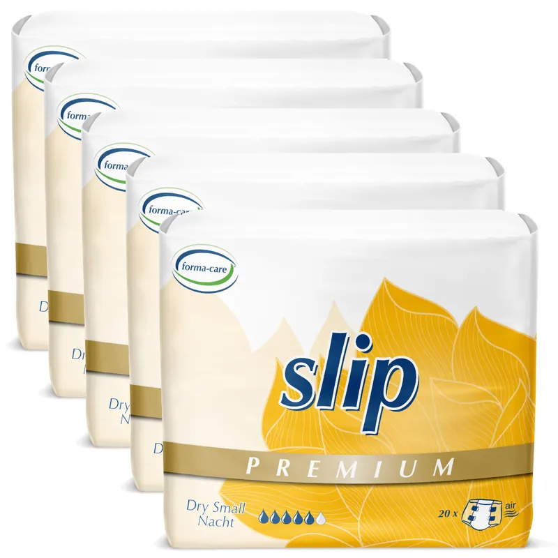 Top-Preis Forma-Care PREMIUM Dry Slip NACHT - Small (S) - 5x20 (100) St. Karton