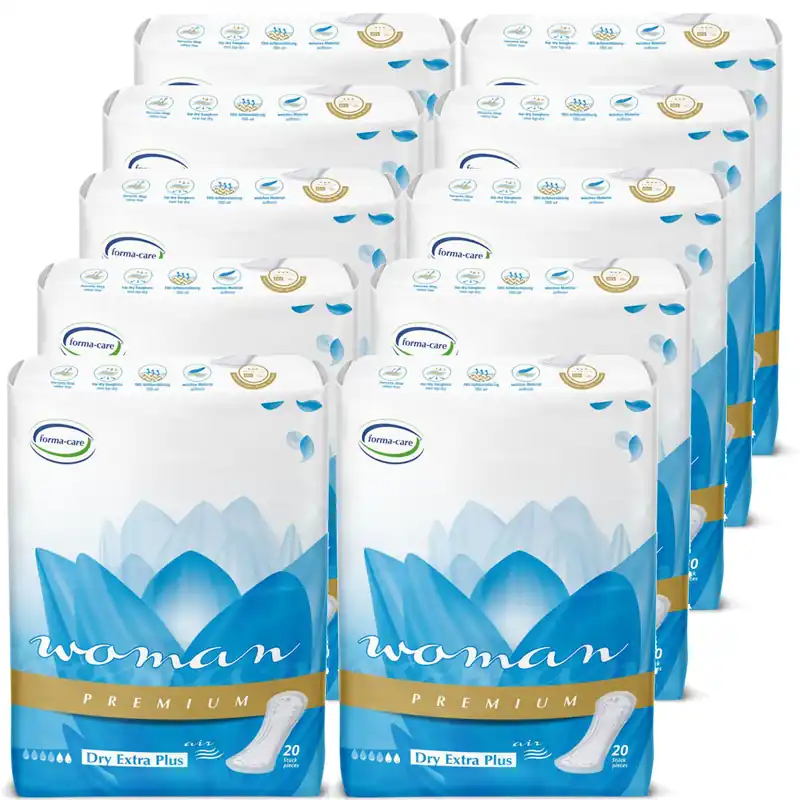 Forma-Care Woman Premium dry EXTRA PLUS - 680ml - 10 x 20 (200) Stück Wochenendangebot