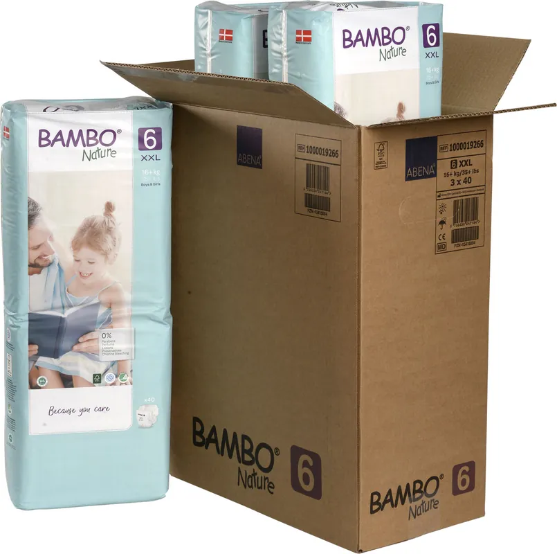 Jetzt Kaufen Bambo NATURE - Babywindeln Gr. 6 JUNIOR EXTRA [XXL] 16+ kg - 120 Stück BIGPack