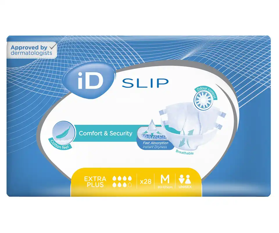 iD Slip EXTRA PLUS - Inkontinenzwindeln - Gr. Medium (M) - 28 St. Packung Neuheit