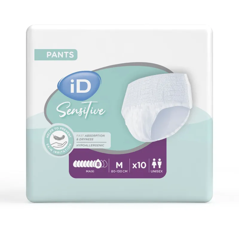 Begrenztes Angebot iD Pants Sensitive MAXI - Inkontinenz-Pants - Gr. Medium (M) - 10 St. Packung