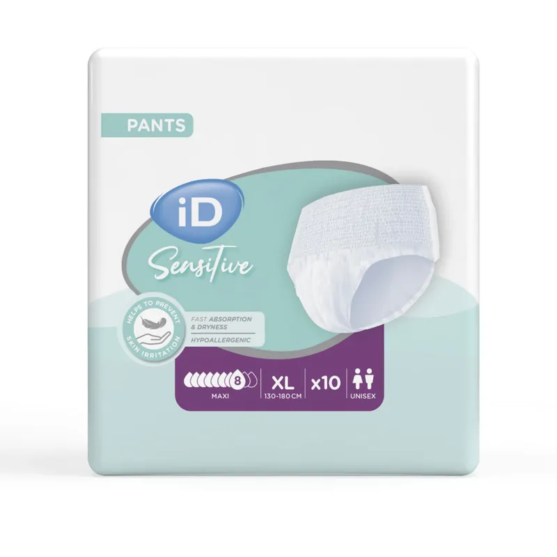 Mega-Angebot iD Pants Sensitive MAXI - Inkontinenz-Pants - Gr. X-Large (XL) - 10 St. Packung