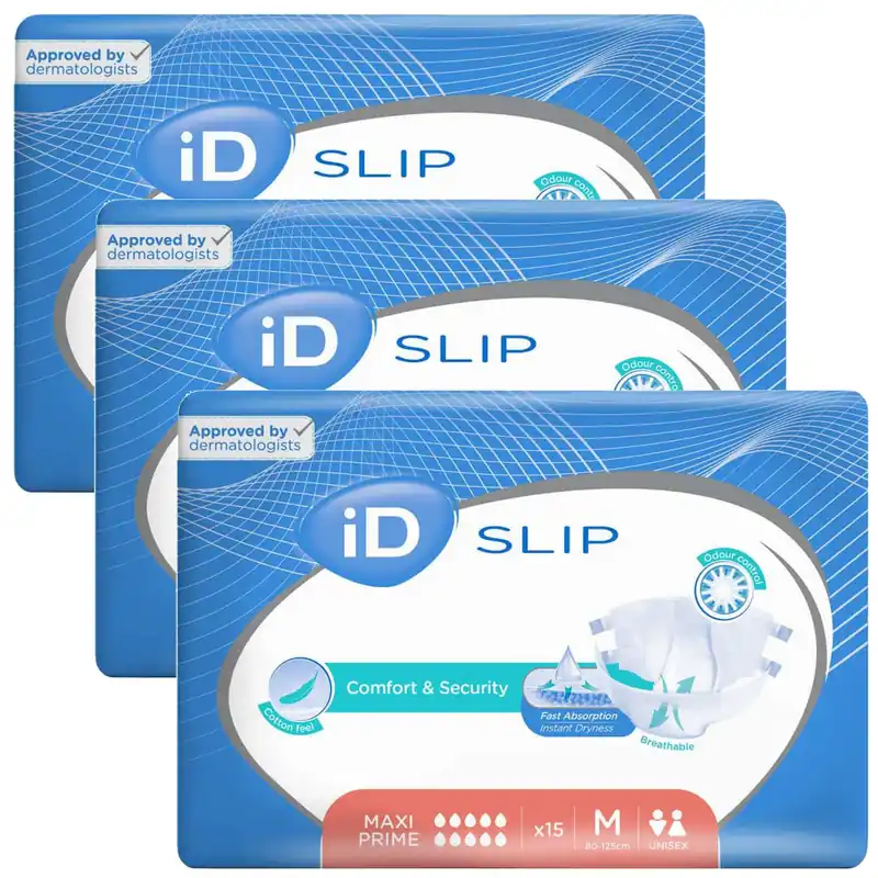 Ausverkauf iD Slip MAXI PRIME - Gr. Medium (M) - 3x15 Stück Karton