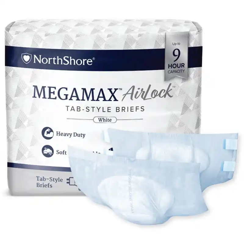 Markenware NorthShore MEGAMAX AirLock (atmungsaktiv) - weiß - 10 St. Beutel - Medium (M)