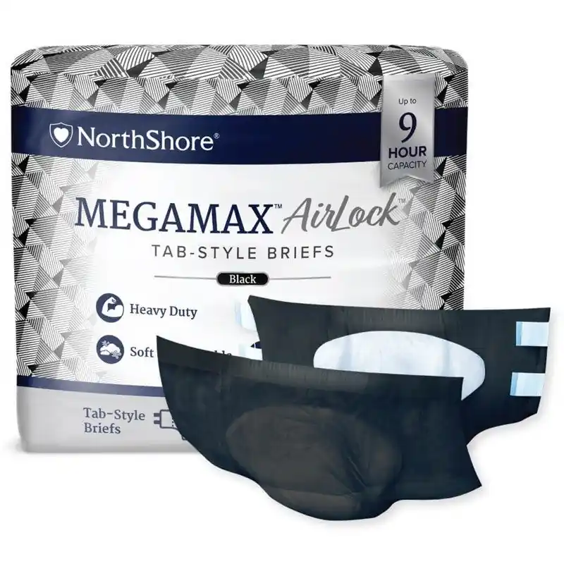 Markenware NorthShore MEGAMAX AirLock (atmungsaktiv) - schwarz - 10 St. Beutel - Small (S)