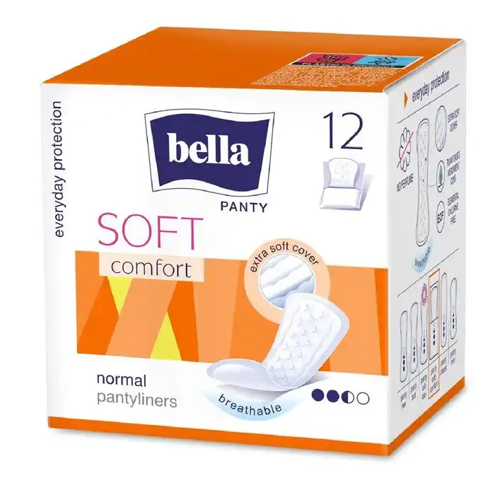 Aktuell Bella Panty Slipeinlagen "Soft Comfort" (ohne Duft) - 12 Stück einzeln verpackt