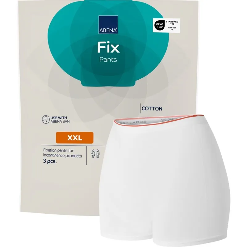 ABENA Fix Pants Cotton - Baumwoll Fixierhose MIT Bein | 3er Pack - Gr. - XXL Angebot