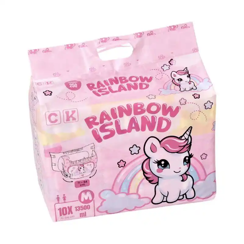 Sofort Bestellen Rainbow Island - bunte Windeln für Erwachsene | Large (L)