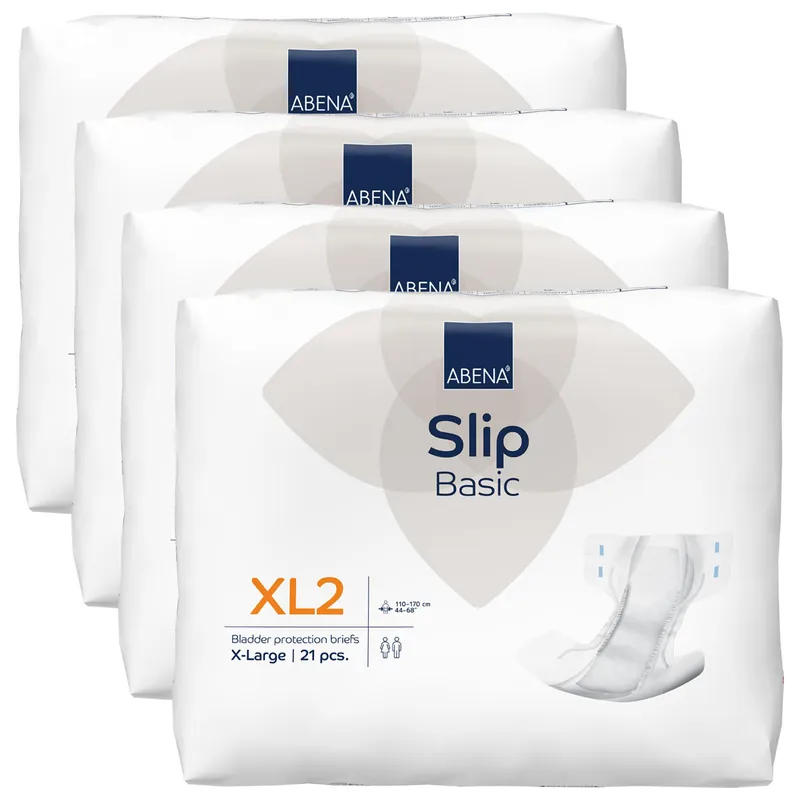 ABENA Slip BASIC - Gr. XLarge XL2, Standard Inkontinenzwindeln - 4x21 St.Karton Direkt Vom Hersteller