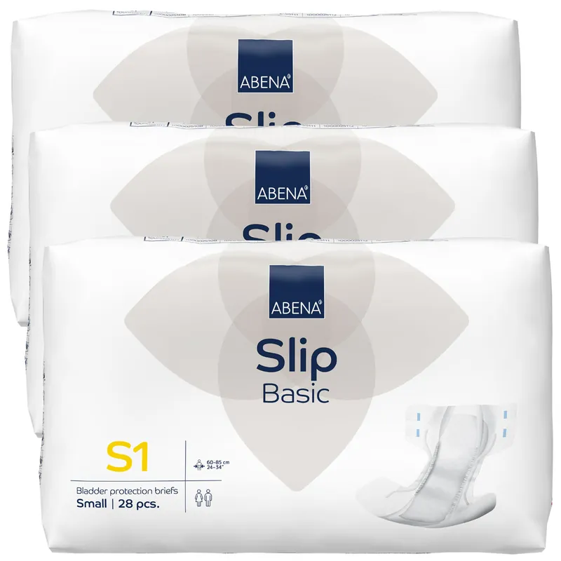 Nur Heute ABENA Slip BASIC - Gr. Small S1, Standard Inkontinenzwindeln - 3x28 St. Karton