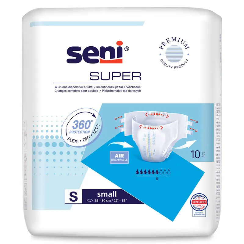 Aktuell SENI Super - Inkontinenzwindeln - Gr. 1 SMALL (10 St Einzelpack)