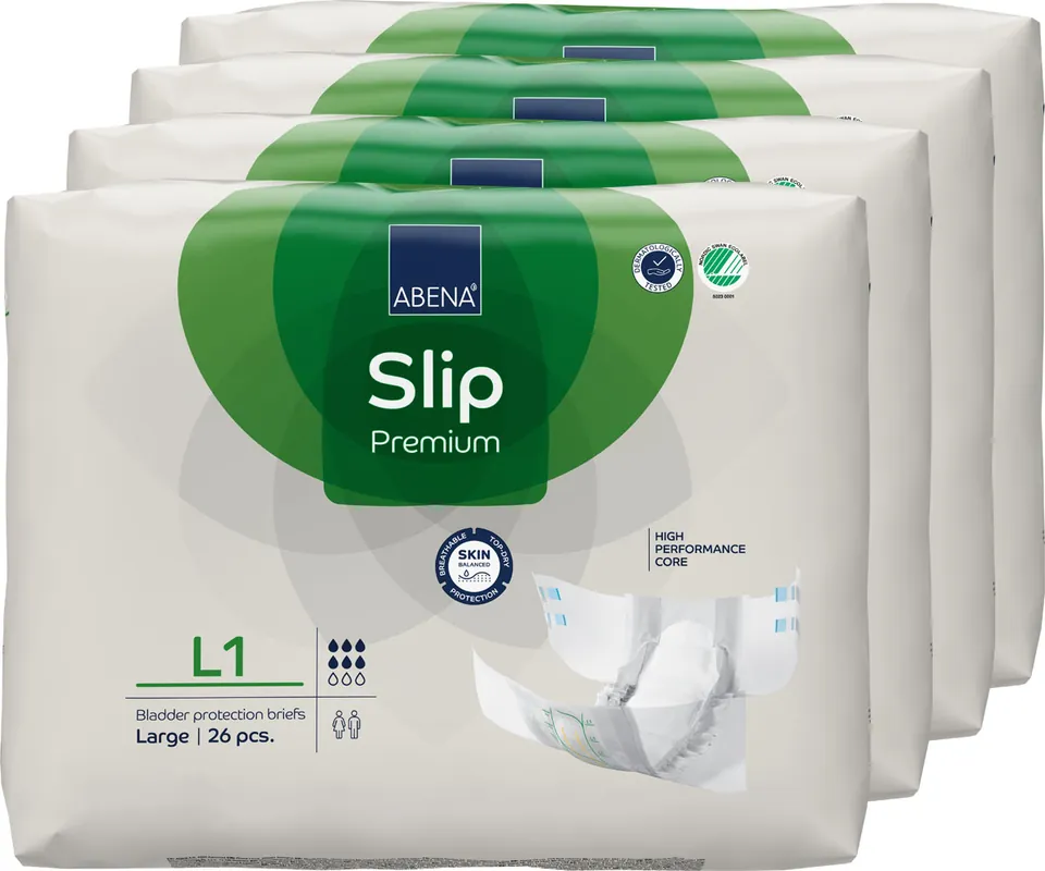 ABENA Slip Premium Gr. L1 - Inkontinenzwindeln (4x26 Stück) Heißes Angebot