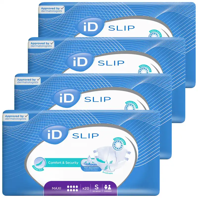 iD Slip MAXI - Inkontinenzwindeln - Gr. Small (S) - 4x20 St. Karton Neue Ware