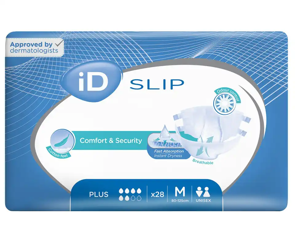 iD Slip PLUS - Inkontinenzwindeln - Gr. Medium (M) - 28 St. Packung Preisreduziert