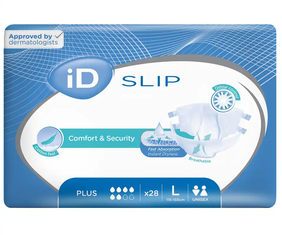 iD Slip PLUS - Inkontinenzwindeln - Gr. Large (L) - 28 St. Packung Solange Der Vorrat Reicht