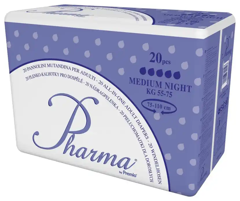 Billig Pharma Slip - Windeln mit Folie - Nachtwindel - Gr. Medium - 20 Stück Packung