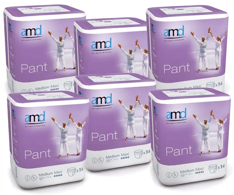 AMD Pant (MAXI) - saugstarke Inkontinenzpants - Gr. Medium (M) - 6x14 St. Karton Garantierte Lieferung
