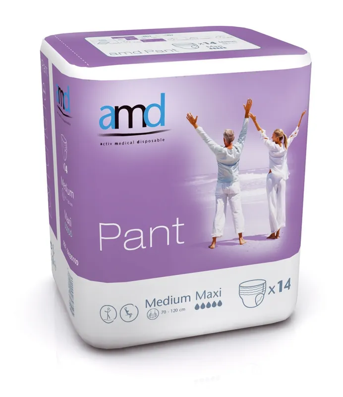 AMD Pant (MAXI) - saugstarke Inkontinenzpants - Gr. Medium (M) - 14 Stück Beutel Aktuell