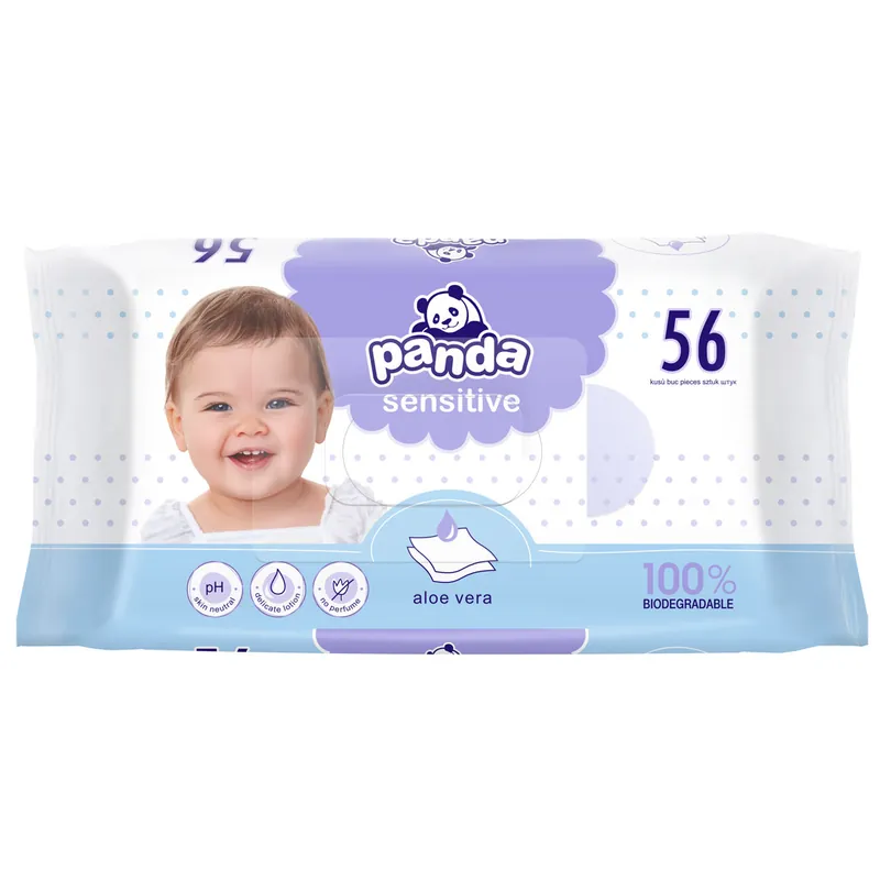 Panda Feuchttücher Sensitiv - 56 Stück Packung Sale