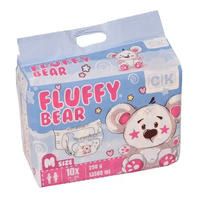 Neu Fluffy Bear - bunte Windeln für Erwachsene | X-Large (XL)