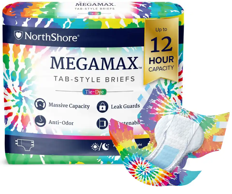 Preisknaller NorthShore MEGAMAX TIE-DYE Windeln - 10 St. Beutel - X-Large (XL)