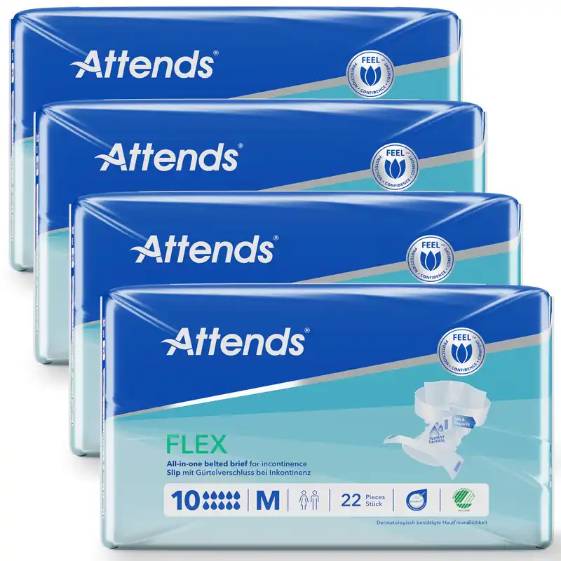 Online Kaufen ATTENDS Flex 10 - Vorlage mit Hüftbund, Medium (M), 88 Stück