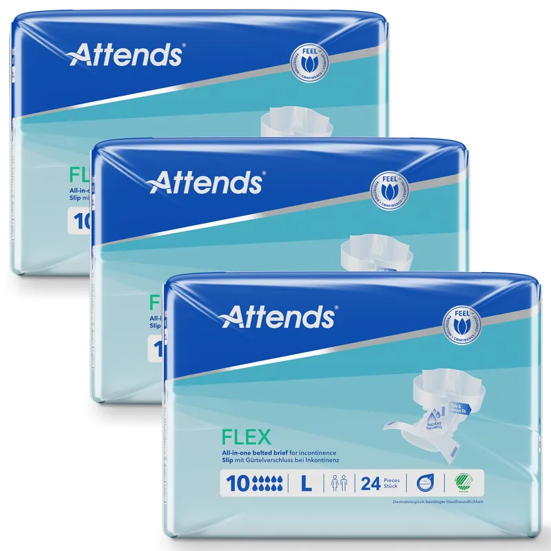 Jetzt Kaufen ATTENDS Flex 10 - Vorlage mit Hüftbund, Large (L), 72 Stück