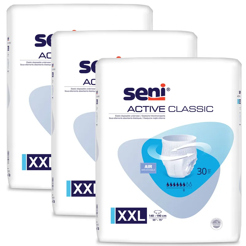 Saisonangebot SENI Active CLASSIC - Inkontinenzslip - XXL (3x30 St. Karton)