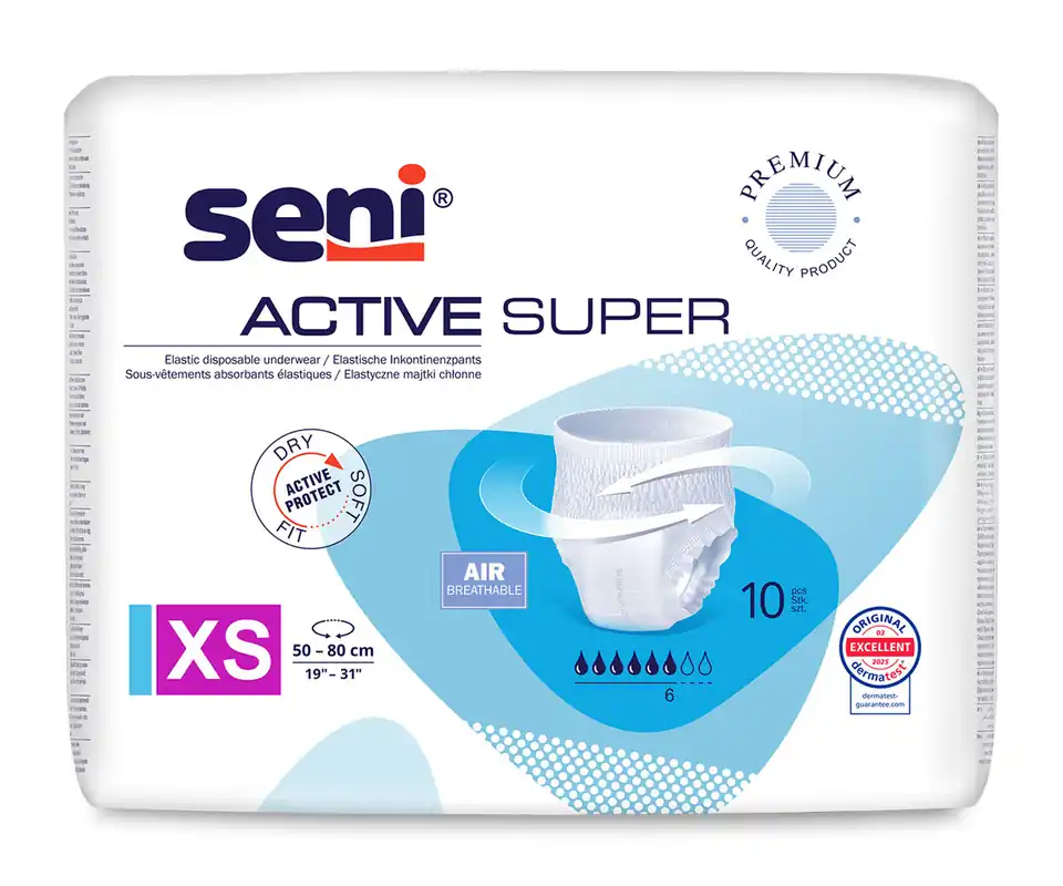 Preisreduziert SENI Active SUPER - Inkontinenzpants XS - 10 Stück Packung