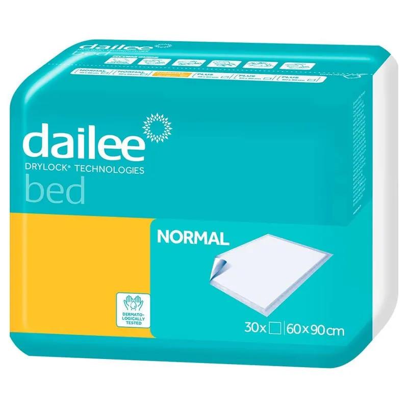 Dailee Bed Normal Bettschutzeinlagen - 60 x 90cm - 30 Stück Packung Markenware
