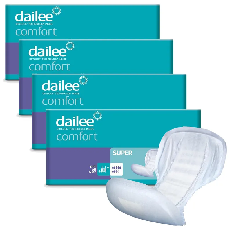 Dailee Comfort SUPER - Inkontinenzvorlagen | 4x28 St. Karton Meistverkauft