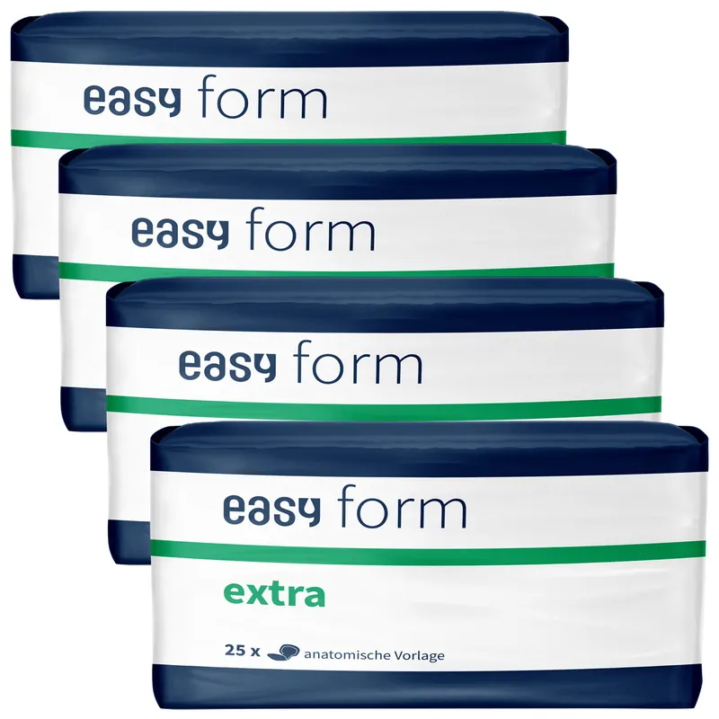 Neue Kollektion Easy Form EXTRA TBS - atmungsaktive Inkontinenzvorlagen - 4x25 (100) St. Karton