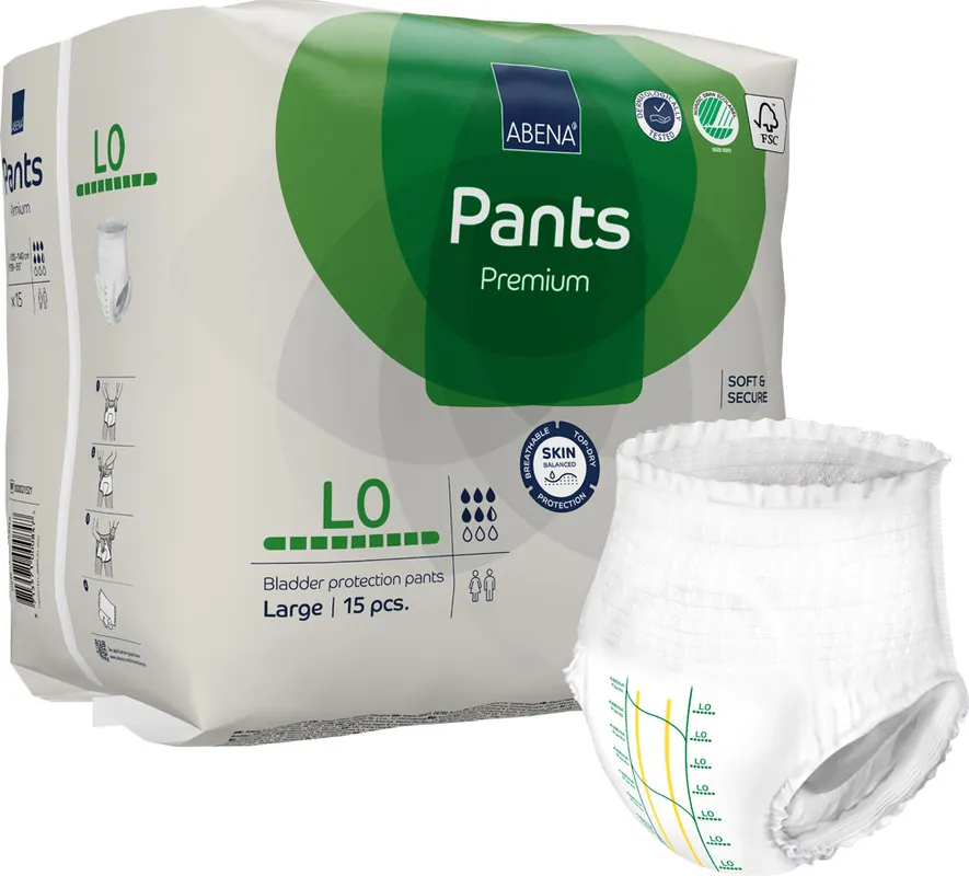 ABENA Pants Premium ZERO Large (L0) - 15 St. Packung Sonderaktion