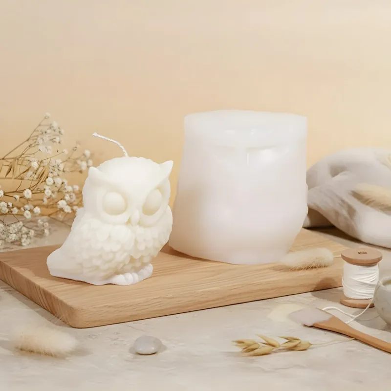 Owl candle mould - Silicone Neue Kollektion