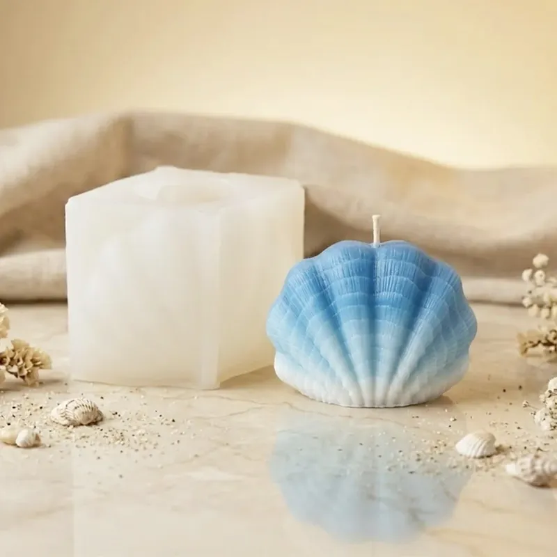 Clam candle mould - Silicone Mega-Angebot