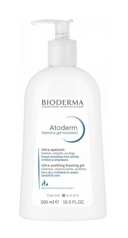 Schnäppchen BIODERMA ATODERM Intensive Gel Moussant Sanftes Reinigungs-Badegel 500 ml