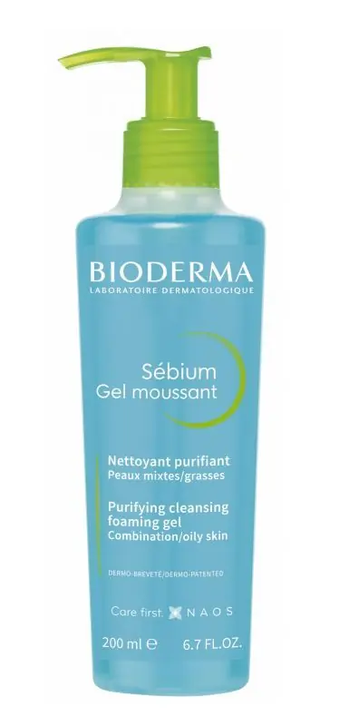 BIODERMA SEBIUM Gel Moussant Antibakterielles Reinigungsgel 200 ml Ausverkauf