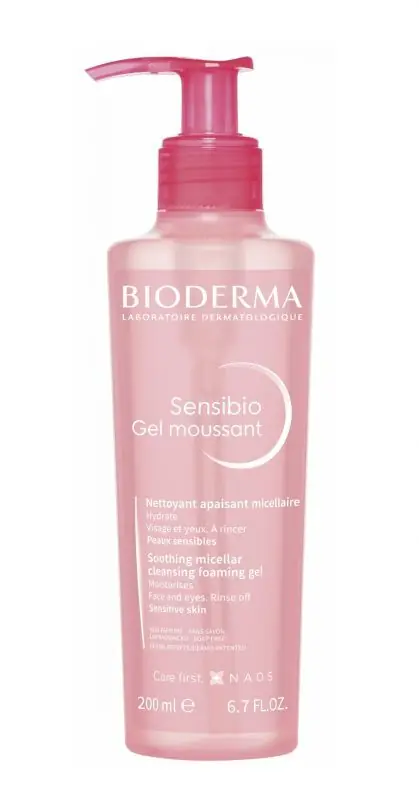 BIODERMA SENSIBIO Gel Moussat Micellar Gel für die Gesichtsreinigung 200 ml Abverkauf