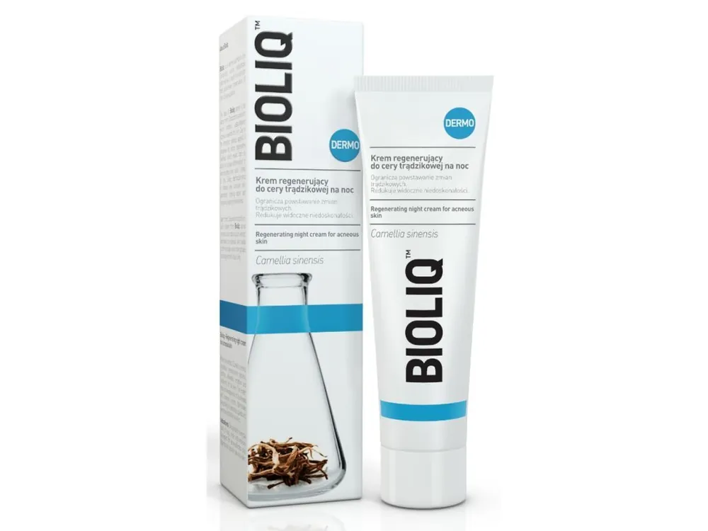 BIOLIQ DERMO Regenerierende Nachtcreme für zu Akne neigende Haut 50 ml Schneller Versand