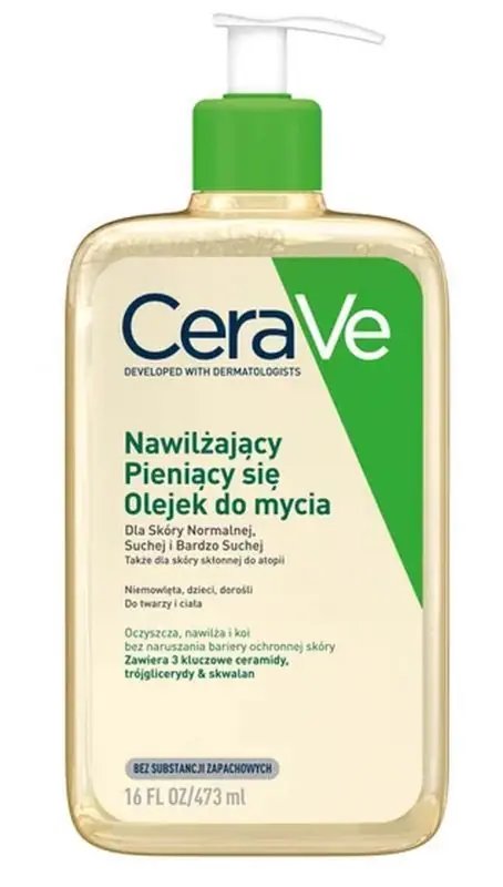 Markenware CERAVE Feuchtigkeitsspendendes schäumendes Waschöl 473 ml