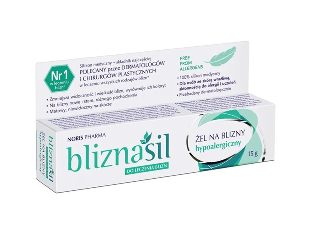 Markenprodukt BLIZNASIL hypoallergenes Gel für Narben 15 g